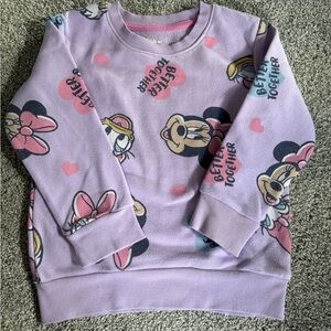 Disney Minnie Mouse Sweatshirt Toddler Size 4T
